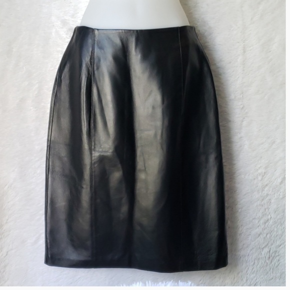 Dialogue Dresses & Skirts - Machine Washable Leather Pencil Skirt NWT